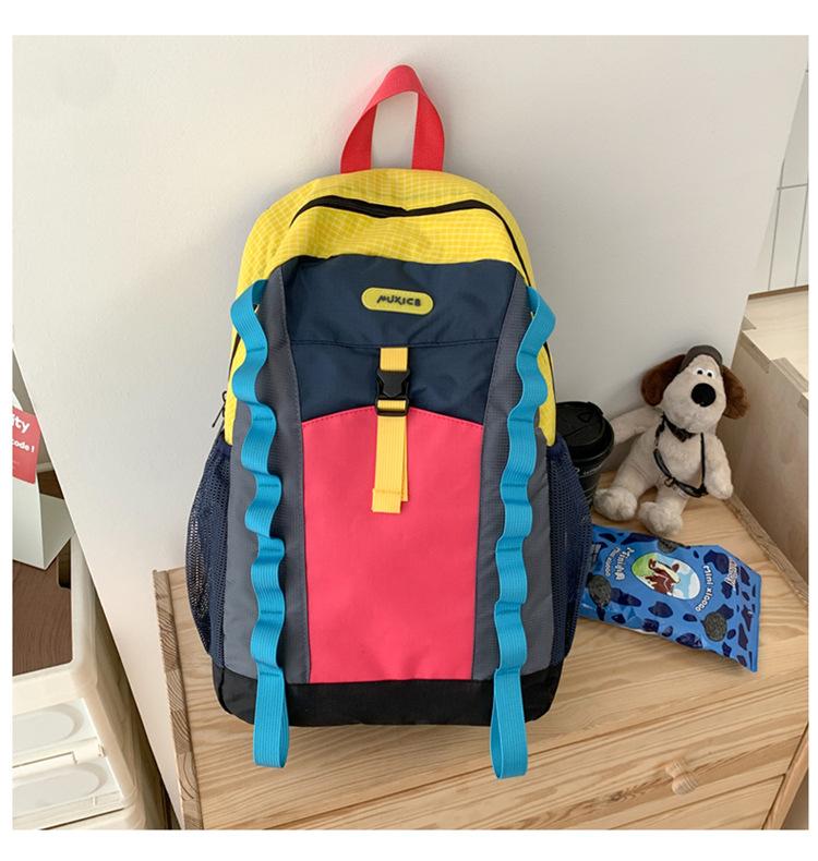 Schoolbag Niche Design Travel Bag Dopamine Outdoor Mountaineering Bag Large Capacity Backpack Women's Leisure Fitness Cycling Backpack