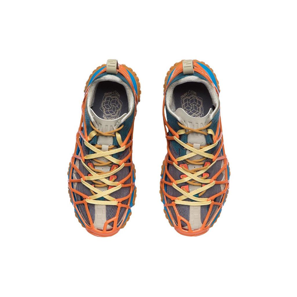 Li Ning Essence ACE Casual Shoes Women's Low Top Shadow Gray/Dragonfly Green ARAR002-6