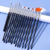 Praktisches Nail-Art-Pinsel-Set, sanft auftragen, bequemer Griff, multifunktional
