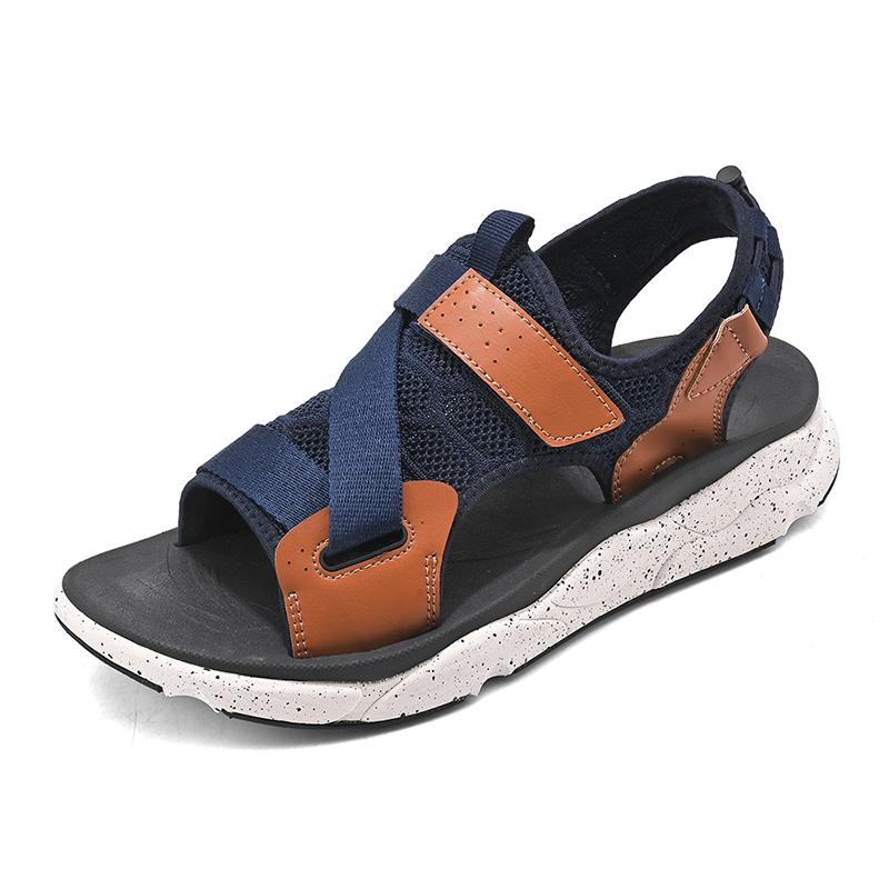 Fashion Blue Platform Sandals Unisex Summer Mesh Men's Sports Sandals 2025 Outdoor Beach Shoes For Men Women Sandalias Hombre