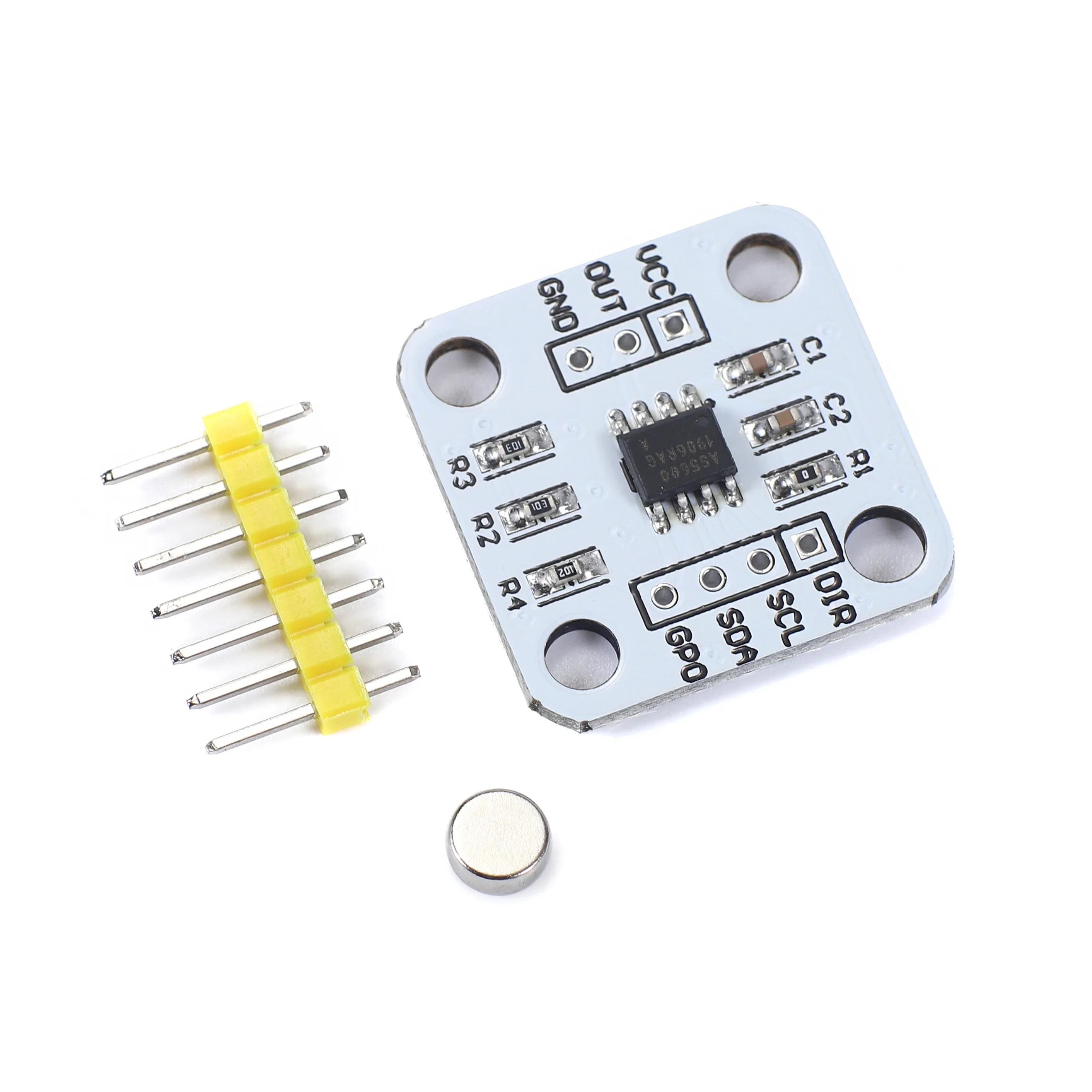 

1pcs AS5600 magnetic encoder magnetic induction angle measurement sensor module 12bit high precision білий