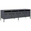 Vidaxl Szafka Rtv, Antracyt, 135X39X43,5 Cm, Stal Walcowana Na Zimno