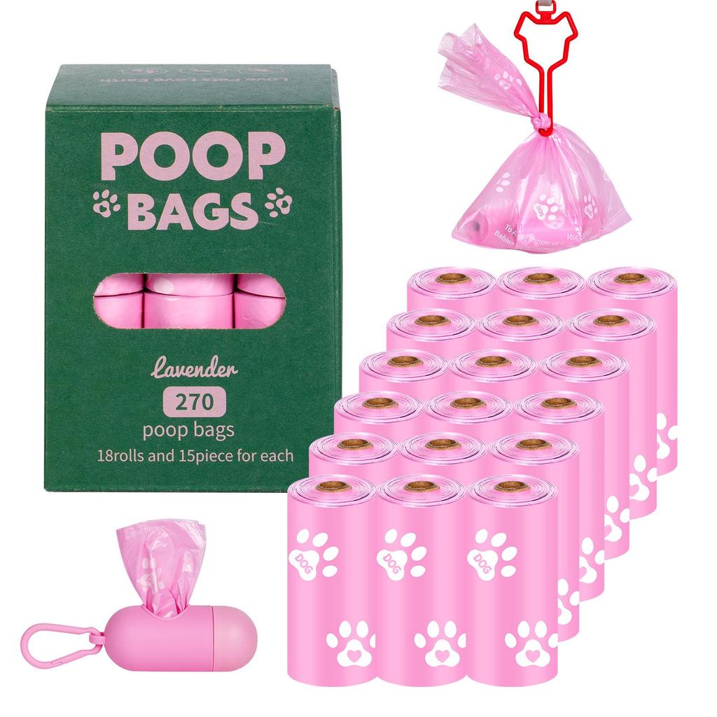 Eco-friendly Biodegradable Dog Waste Bags with Dispenser