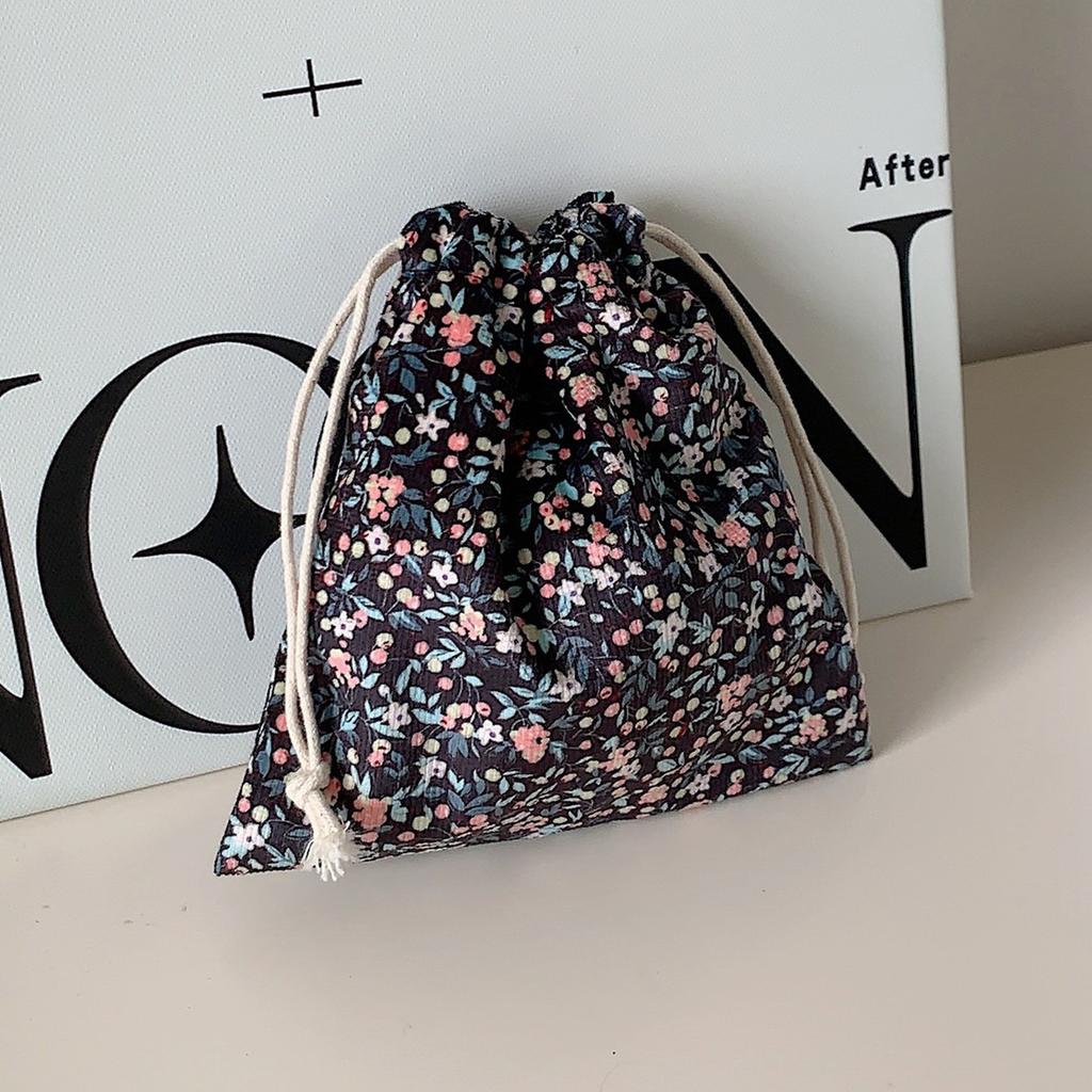 1 szt. Urocza mała kosmetyczka na szminkę, portmonetka na monety, klucze, woreczek ze sznurkiem do przechowywania, damska torebka na biżuterię, woreczek ze sznurkiem, organizer