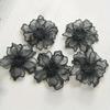 6Pcs Double Layer Lace Flower Applique Embroidered Patches Rpair For DIY Handmade Craft Wedding Dress Decoration 6.5CM Wide