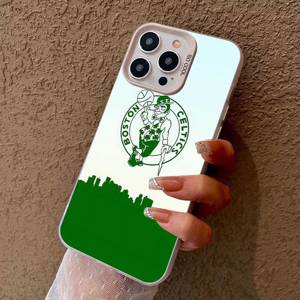 B-BostonS LOGO C-Celtics Phone Case For IPhone 16 15 14 13 12 11 17 Pro MAX Plus Pro Matte Shockproof Cover
