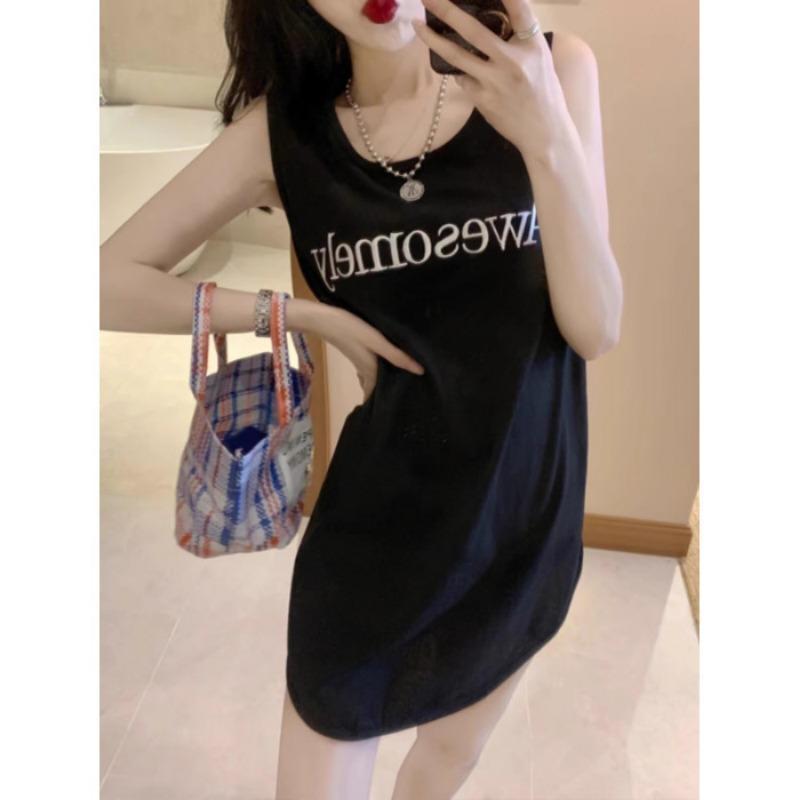 

Топ-топ с бретелькой через шею для женщин и летняя студенческая спортивная футболка без рукавов, юбка, сексуальный топ 2XL чёрный