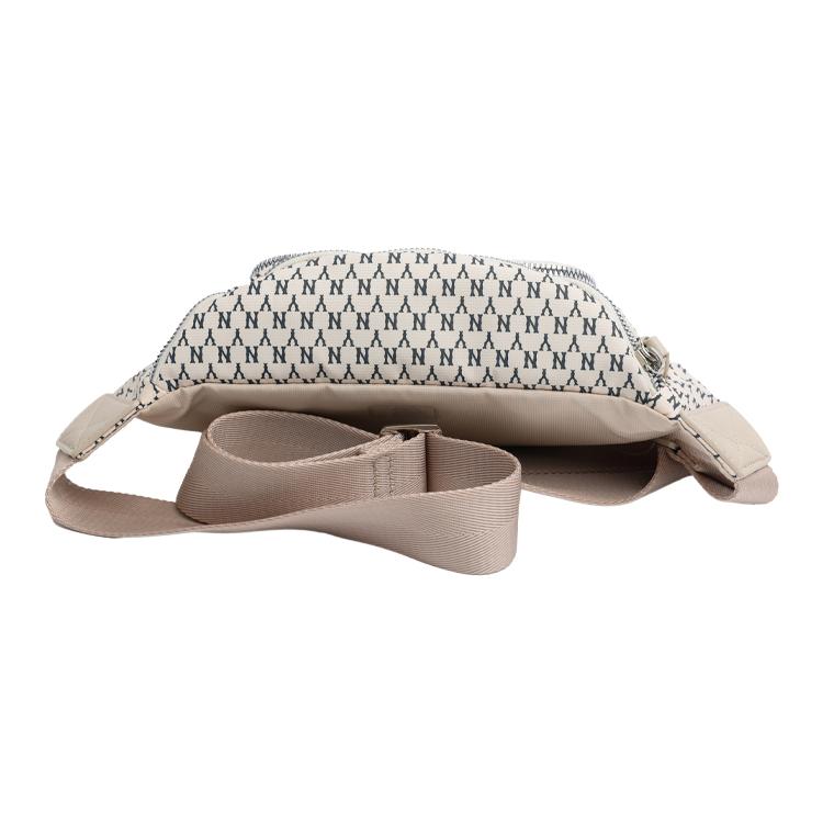New MLB Monogram Collection Polyamide Crossbody Bag Sling Bag Fanny Pack Regular Unisex Ivory White 32BGC9941-50I