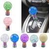 Universal Crystal Acrylic Gear Shifter Knob With 3 Adapters Ergonomic Design For Manual Automatic Transmission Vehicles
