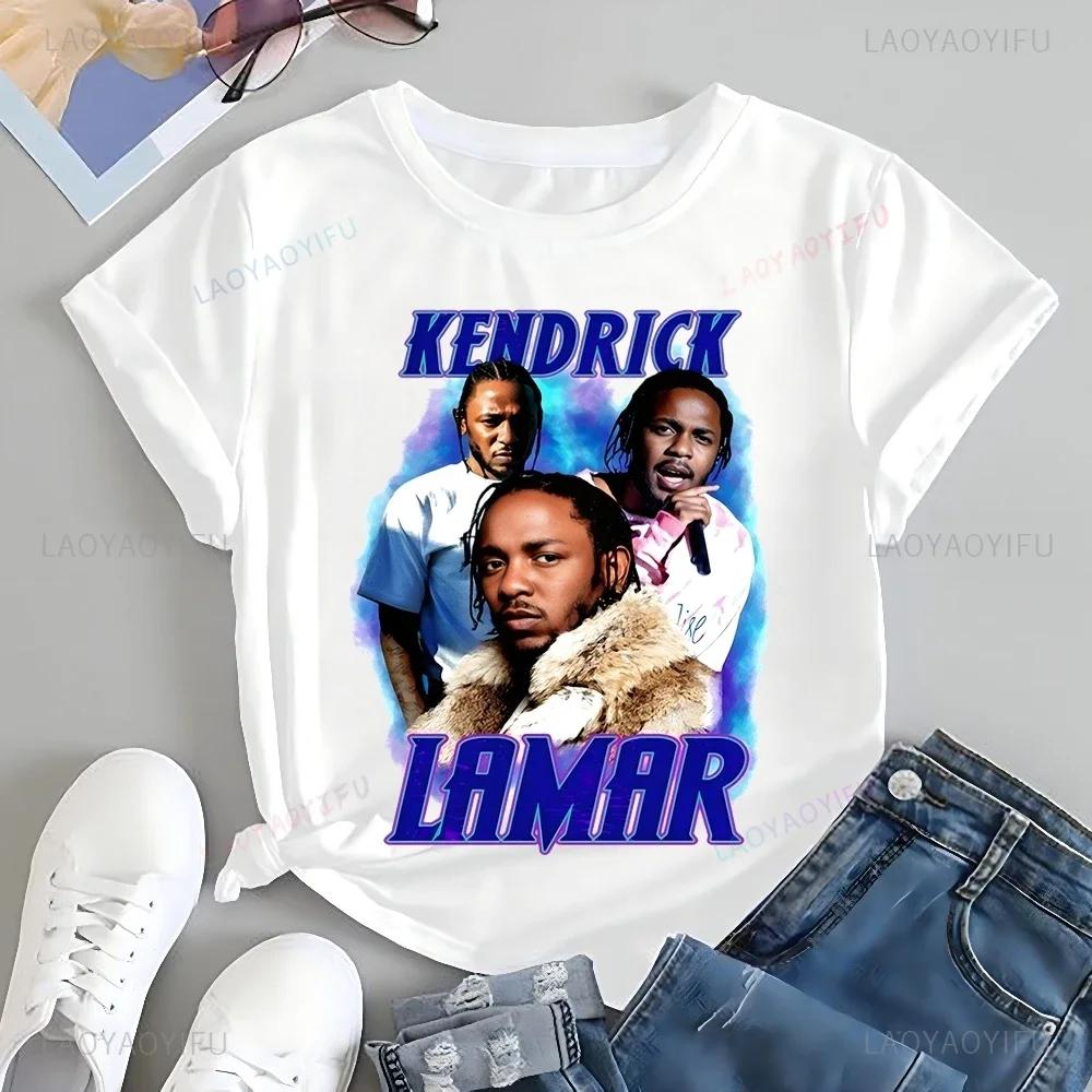 Vintage Rapper KENDRICK LAMAR Printed T-shirt Neutral Trend Harajuku Short Sleeve Unisex Shirt