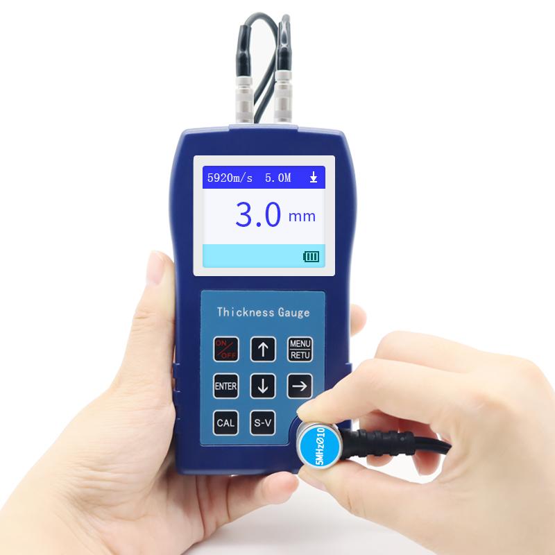 DR83S Ultrasonic Thickness Gauge Coating Digital Ultrasonic Metal Thickness Gauge Meter Pipe Ultrasonic Thickness Gauge 0.9-300mm(steel)