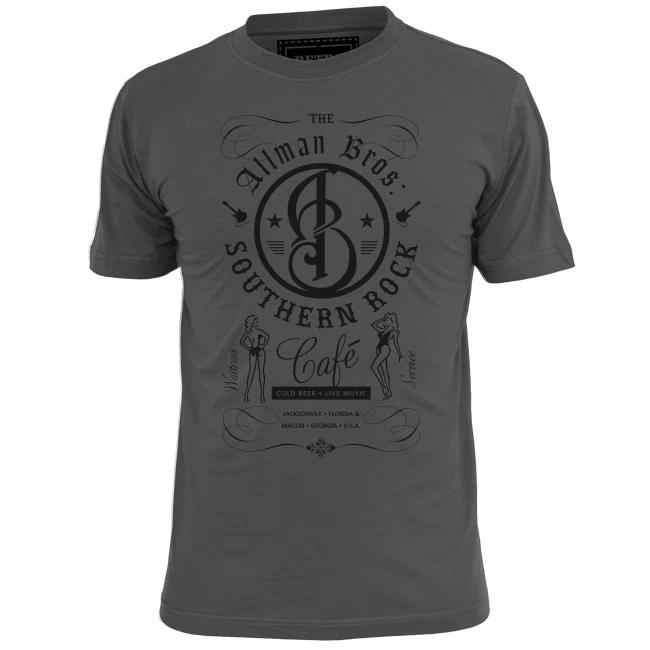 

Mens Allman Brothers Rock Cafe Music T shirt Hendrix Morrison Stones Floyd 2XL