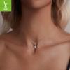 Eternal Heart Opal Pendant S925 Silver Beads Fashion Versatile Diy Bracelet Accessories