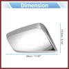 for Chevrolet Impala 2014-2020 Driver Passenger Side Mirror Covers Cap Overlay Rearview Mirror Guard Covers Silver Tone 1 Pair