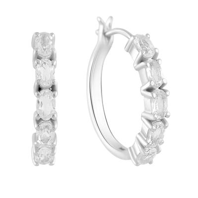 Silver Earrings with Cubic Zirkonia (2123231)