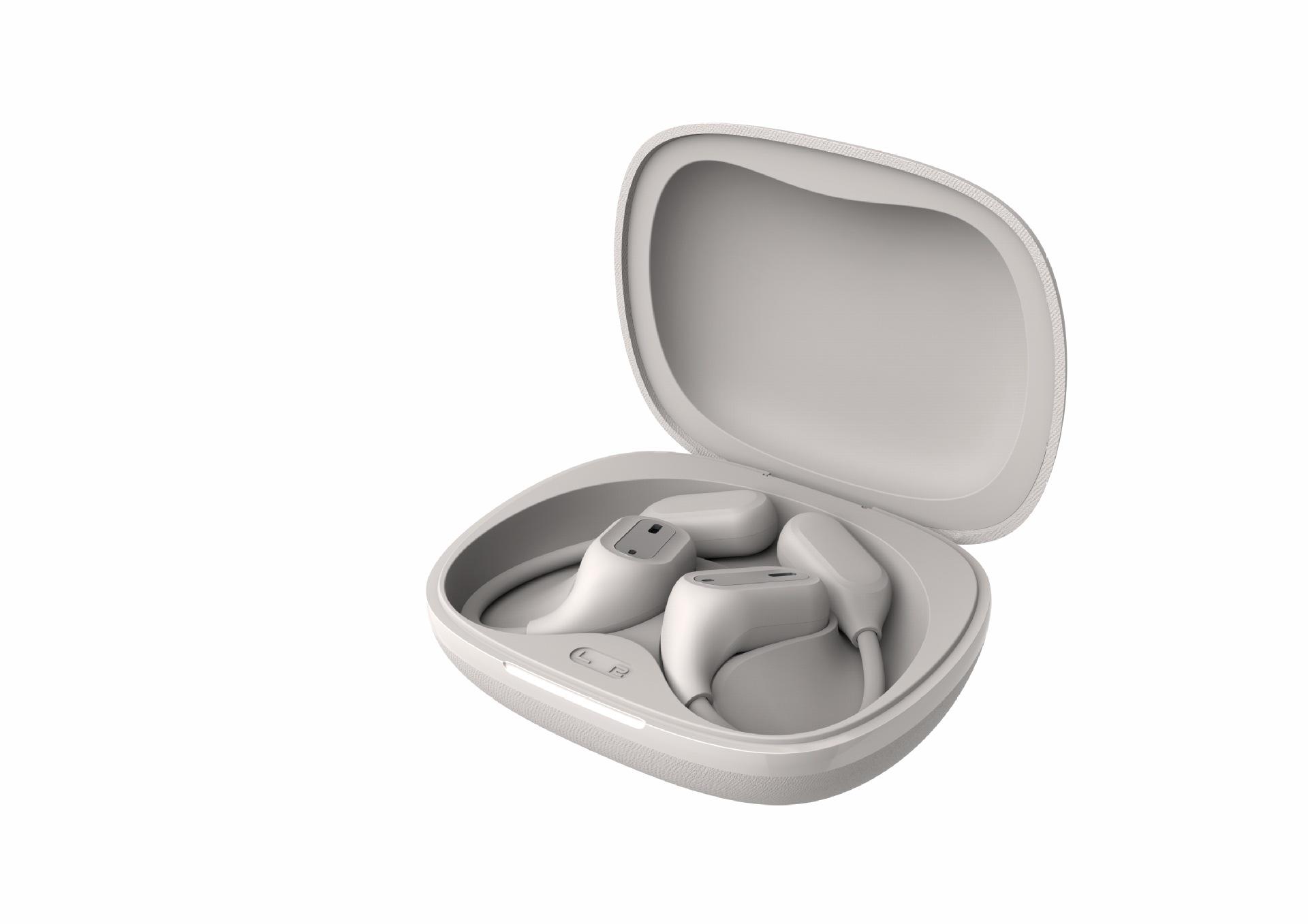 

Sporty Waterproof Bluetooth Earbuds with Noise Cancelling and Mic бежевий