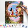 Disney oil painting handcolored painting rainbow forest bridge living room decoration hanging painting wall painting