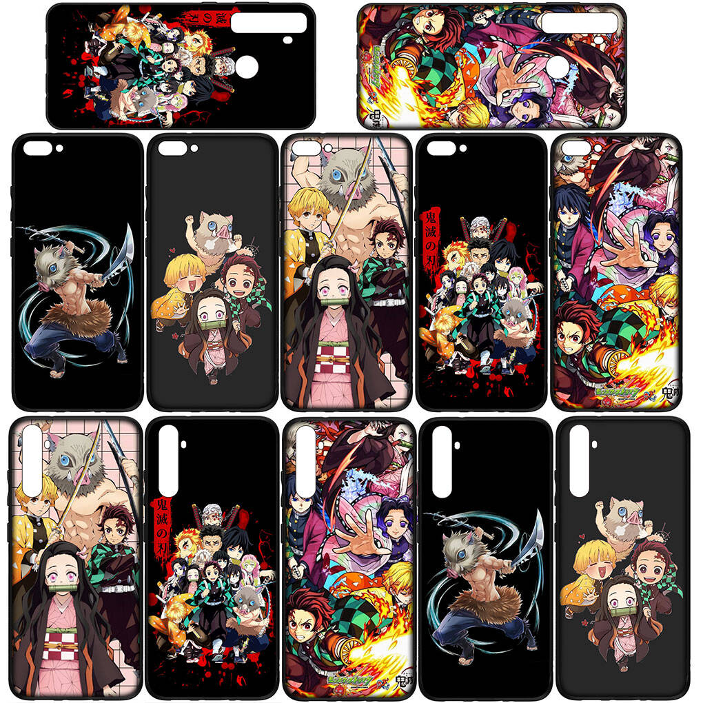 Hülle für iPhone 17 16 15 Xiaomi Poco Redmi Note 14 13 12 11 Pro Max Samsung Galaxy S25 S24 OPPO Huawei Demon Slayer Anime Nezuko Tanjirou Handyhülle