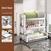 ZISIZ Thickened Stainless Steel Dish Drying Rack