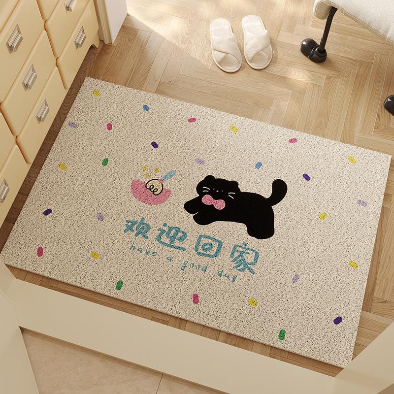 Cartoon Anti-slip Entrance Mat: Silk Loop, Dirt-resistant, Easy To Clean, Wear-resistant, Cuttable