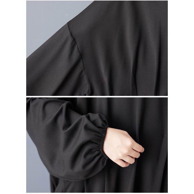 DIMANAF Spring Autumn Plus Size Women Blouse Shirt Black Fashion Lady Tops Long Sleeve Loose Casual New