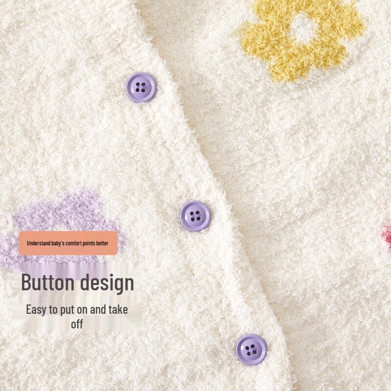 Banxidi Girls' Polka Dot Knit Cardigan