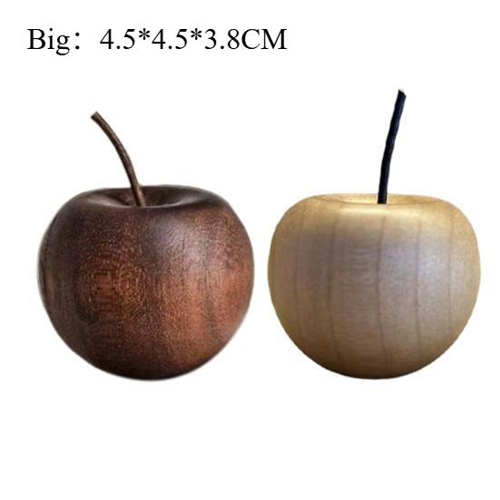 Wooden Aromatherapy Diffuser Wood Christmas Fruit Shape Ornament Decorative Essential Oil