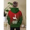 Boys' casual sports hoodie, football CR7 printed design casual long sleeved sports top