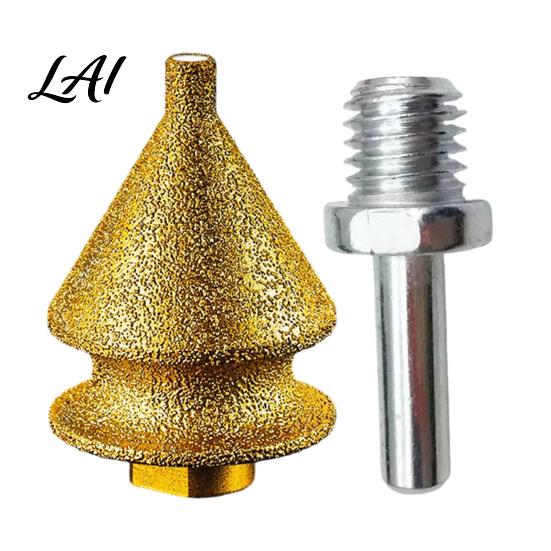 Tile Drill Bit For Granite Diamond Chamfering for Grinder 4-in-1 Hole Saw Beveling Grinding Head Opener Chamfering/Hole Enlarging/Polishing/Arc