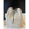 Schoolbag Fashion Drawstring Backpack Women's 1011 Spring New Simple Handheld Shoulder Bag Large Capacity Travel Backpack