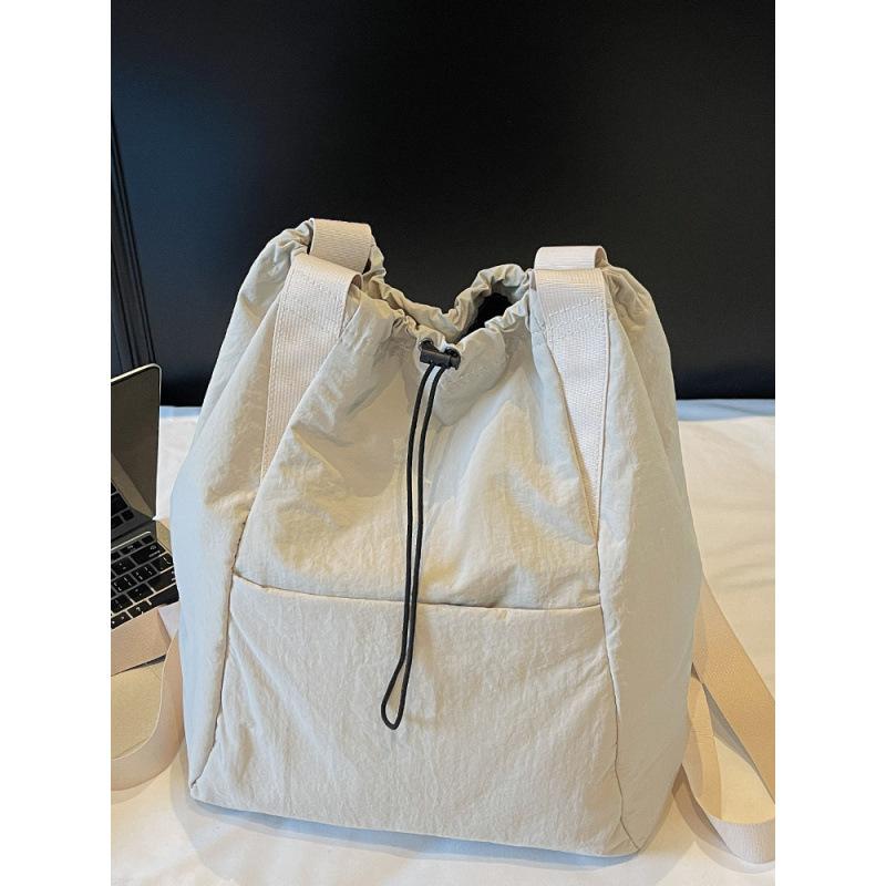 Schoolbag Fashion Drawstring Backpack Women's 1011 Spring New Simple Handheld Shoulder Bag Large Capacity Travel Backpack