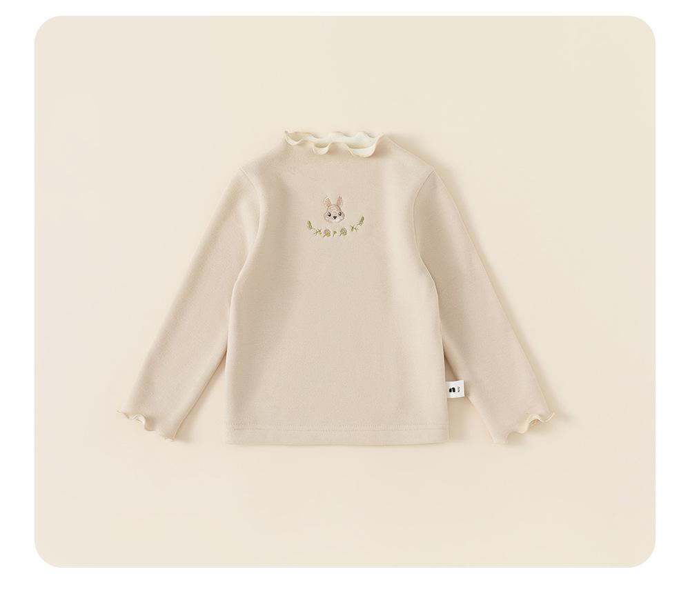 

Нижняя рубашка для девочек, новая весенняя детская футболка с длинными рукавами, женское сокровище, весенние и осенние топы в рамках детской одежды Tide 90cm