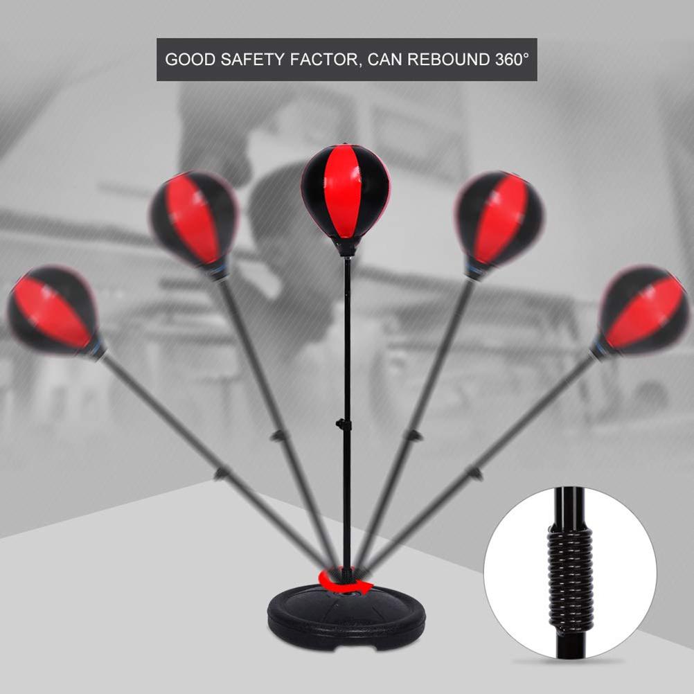 Set Distractiv Minge de Box pentru Copii cu Minge de Box cu Stativ Mănuși de Box Pompă de Mână Cadou pentru Copii