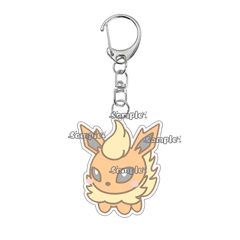 

Hot Kawaii Eevee Umbreon Jolteon Leafeon Cute Acrylic Keychain Accessories Fashion Creative Backpack Charm Ornaments Jewelry Toy about 5cm
