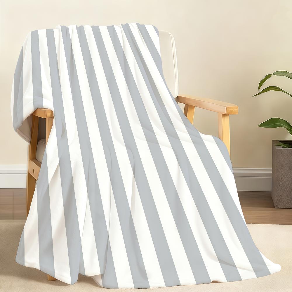 Minimally Stripes Blanket Soft Throw Blanket for Home Bedroom Bed Sofa Picnic Travel Office Rest Cover Blanket Gift