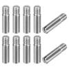 Shelf Dowels, Threaded M4 Slotted Dowel Pins, M4 X 16mm, 304 Stainless Steel, Shelf Supports for Kitchen Cabinets and Closets, DIY Fixing Suppo
