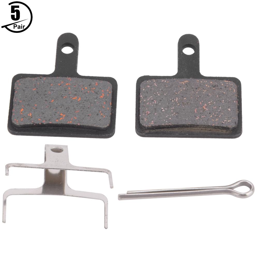 5 Pair Resin SemiMetallic Black Mountain Bike Disc Brake Pad Bicycle Cycling Tool Accessory(DS 01S )