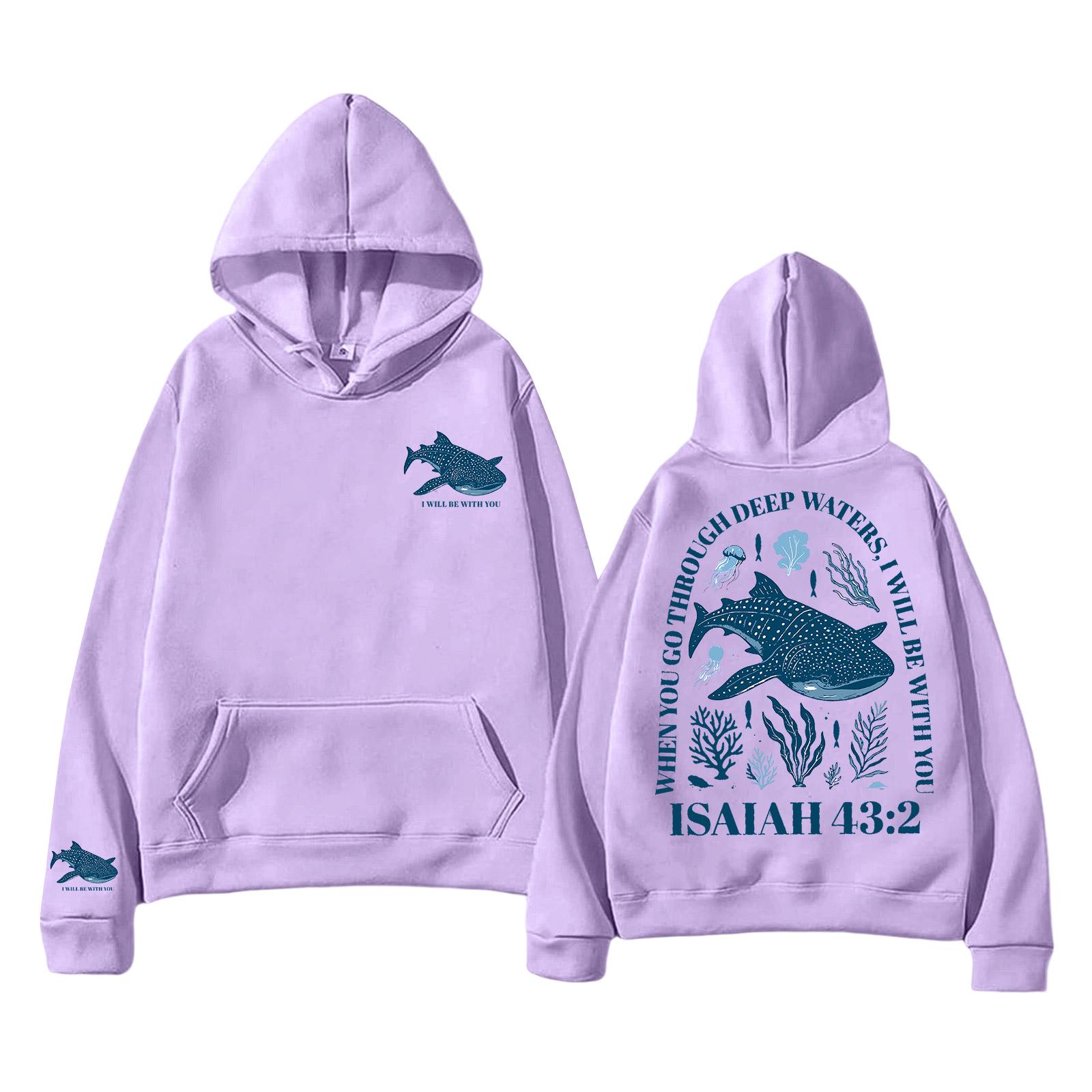 

Unisex Lightweight Long-Sleeved Pullover Hoodie With Pockets And Print XXXL фиолетовый