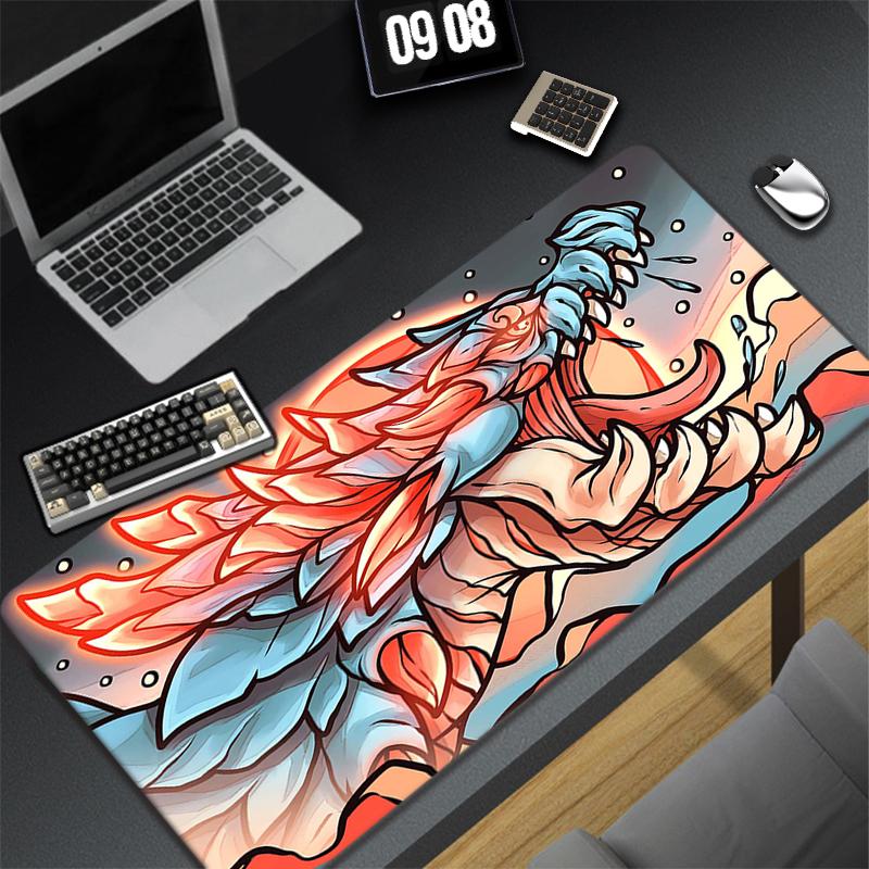 Monster Hunter Mouse Pad Gamer Mousepad Company Keyboard Mat Mause Gamer PC Cabinet Desk Table Pad Gaming Laptop Large Deskmat