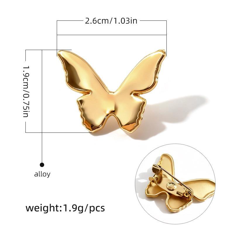 2pcs Universal Doji Brooch Clothes Bags Accessories Buckle Pin Collar Corner Decoration Four-pointed Star Pin