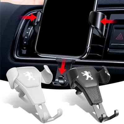 1PCS Gravity Car Phone Holder Air Vent GPS Stand Accessories For Peugeot 206 208 306 307 308 407 408 508 2008 3008 407 508 2008 5008 307 308 3008 206