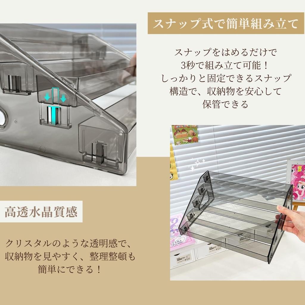 Crystal Craft Cosmetic Storage Stand for and Cosmetics Makeup, Perfume, (5 Tiers)