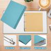 PATIKIL 3-Ring Binders, A4 Size, Set of 2, Sky Blue, for Business, Home, and Classroom Use