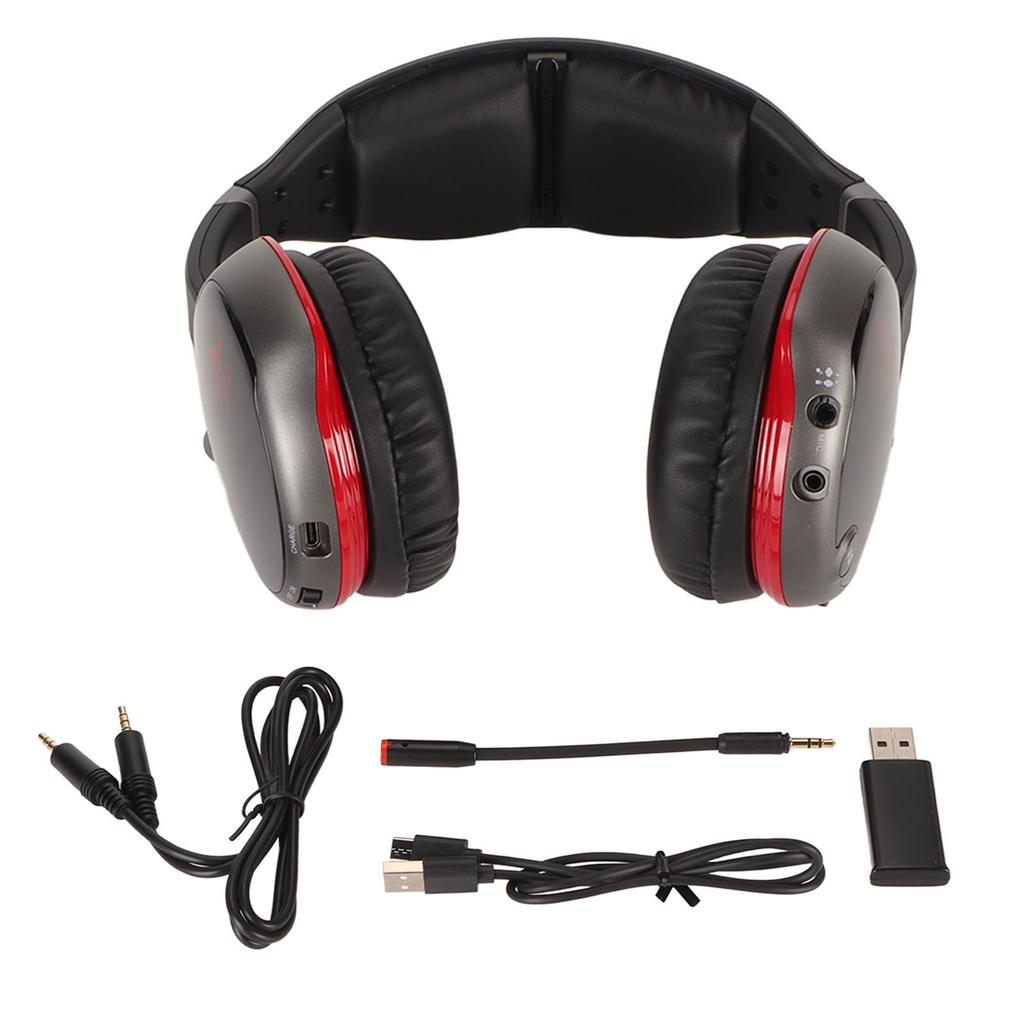 Gaming-Headset, professionell, kabellos, 2,4 G, kabelgebunden, 3,5 mm, virtueller 7.1-Surround-Sound, Kopfhörer für PC