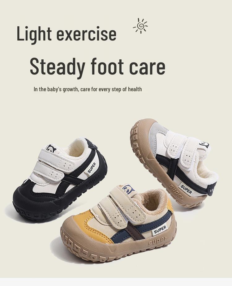 2025 Kids' Autumn/Winter Sports Shoes - Warm Unisex Baby Walker Sneakers