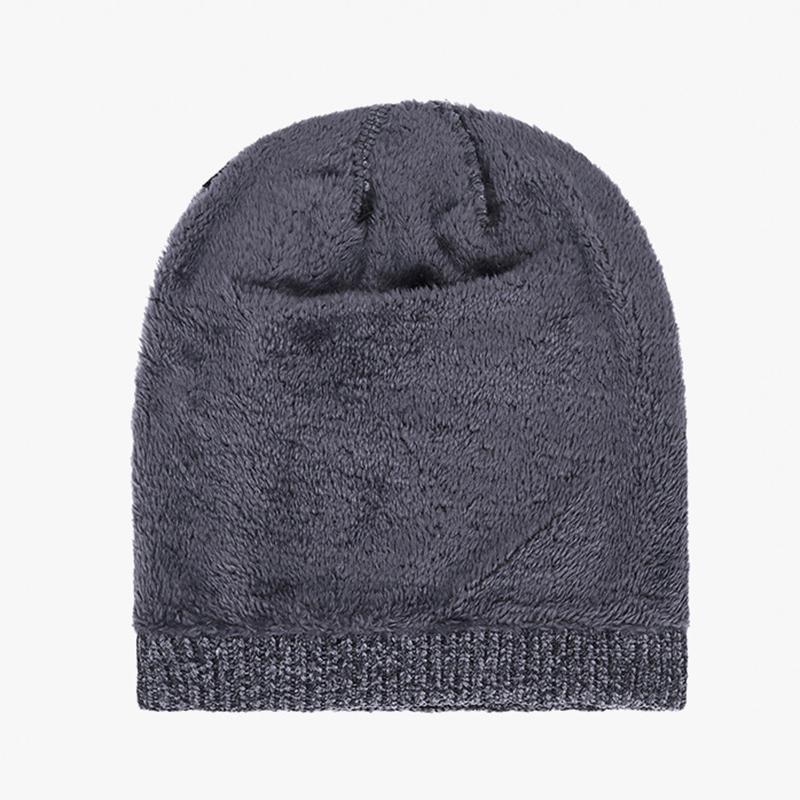 Winter Hats for Men Thick Warm Beanies Solid Cap Autumn Chenille Beanie Cotton Outdoor Cycling Windproof Cap Bonnet Casual Hat