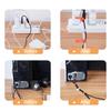 10Pcs Cable Organizer Silica Data Line Cable Straps Electrical Wires Fixed Cable Organizer Earphone Cable 3 Holes Cord Winder