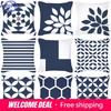 Pillowcase Navy Blue Geometric Pattern Decorative Home