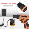 Electric Drill Dual Speed 16.8V Lithium Cordless Drill Multi-function Electric Screwdriver Power Tool 2 Li-ion Battery