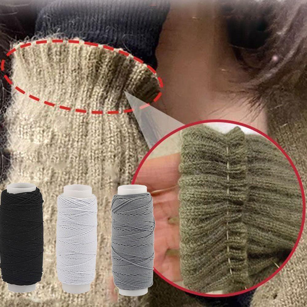 

2/3Pcs 0.5mm Durable Elastic Rope Sewing Machineelastic Bottom Line Skirts/cuffs White-2pcs